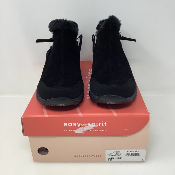 Easy Spirit Elinot Waterproof Black Ankle Boot Size 6 New With Box Retail $109 - Picture 2 of 7